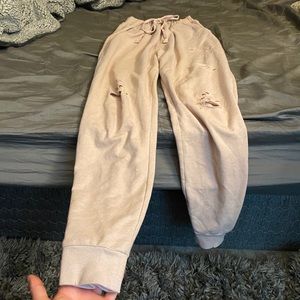 Ripped joggers from Forever 21!